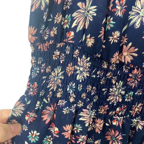 Nanette Lepore Navy Floral Midi Dress - Picture 5 of 14